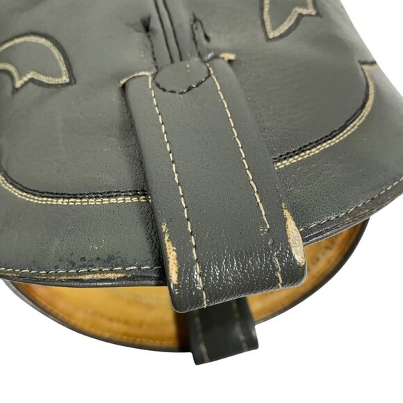 Vintage TONY LAMA Gray Embroidered Western Cowboy Boots 5407 Mens Size 11D - Picture 5 of 12